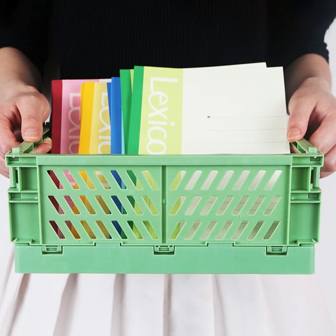 Tixill 2-Pack Mini Foldable Plastic Baskets - Image 4