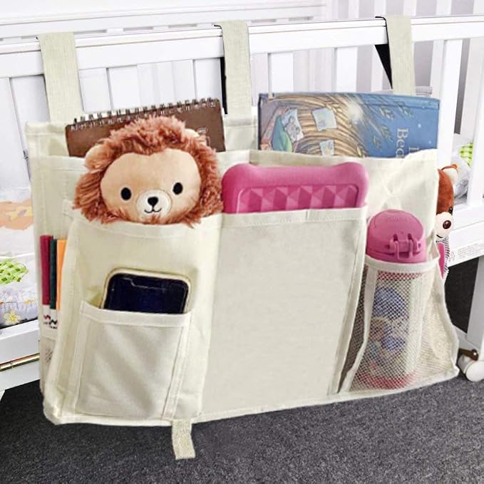 Sugaroom Bedside Storage Caddy, Bunk Bed Organizer Bed Storage Pocket Bedside - Image 3