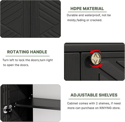 KINYING Outdoor Storage Cabinet Waterproof - Image 5