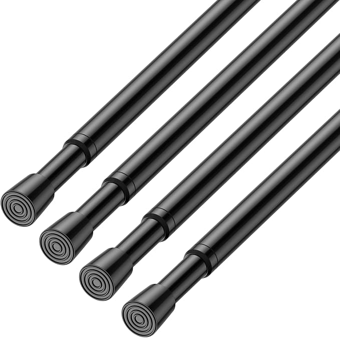 AIZESI Spring Tension Rods Adjustable Tension Curtain Rod Small Tension Rod No by AIZESITENSIONROD