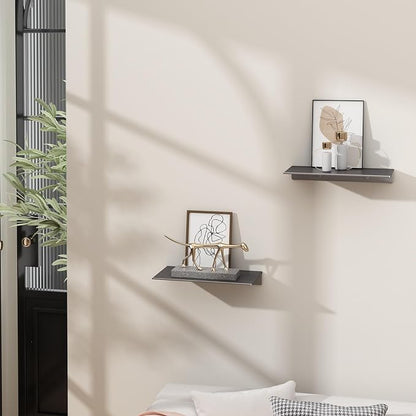 Danpoo 8 inch Gray Small Floating Shelves - Image 2