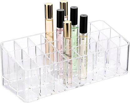 ELLDOO Rollerball Perfume Organizer, 24 Spaces Clear Acrylic Perfume Storage by ELLDOO
