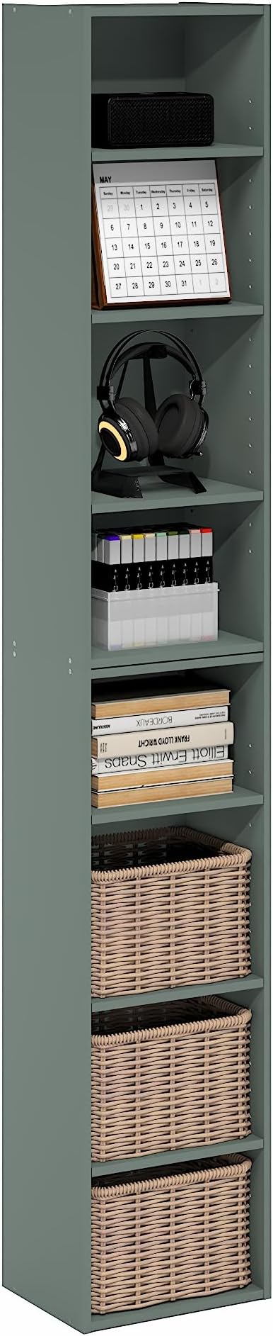 Furinno PASIR Book Shelf, 8-Tier Bookshelf, Bookcase by Furinno-FitsYourSpaceFitsYourBudget