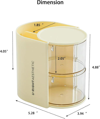 FABROK 2-Layer Clear Hair Accessories Organizer - Image 2