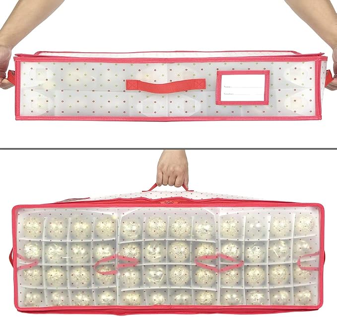 Sattiyrch Plastic Christmas Ornament Storage Box - Image 6