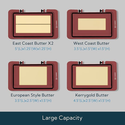 KITCHENDAO Airtight Flip-Top Butter Dish - Image 3