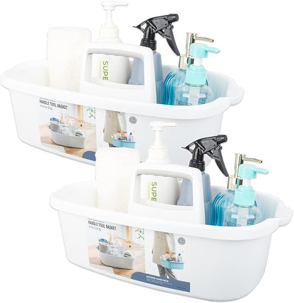 Large Cleaning Supplies Caddy Portable Shower Basket Supply Organizer by JiatuA