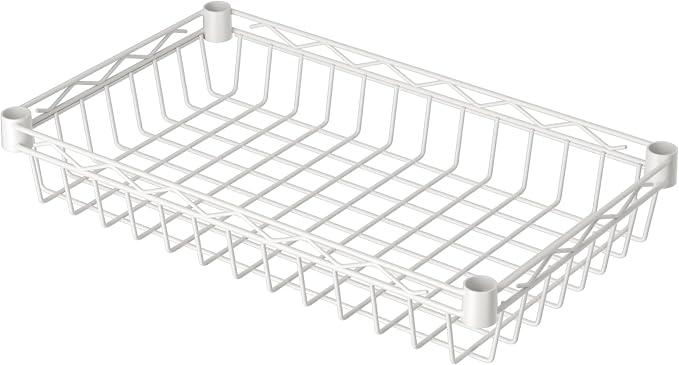 SINGAYE 6 Tier Basket Shelf Wire Shelving Unit Adjustable Storage Shelves Big - Image 9