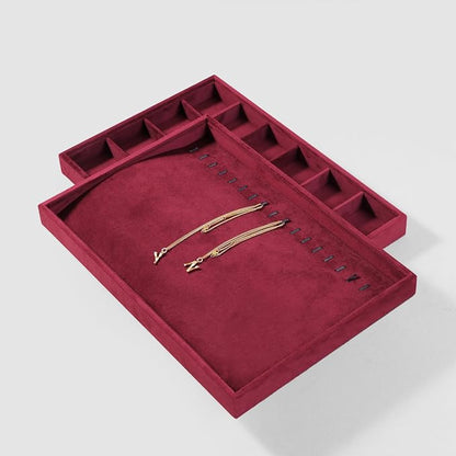 Velvet Jewelry Display Tray For Bracelet Pendant Necklace, Drawer Insert - Image 6