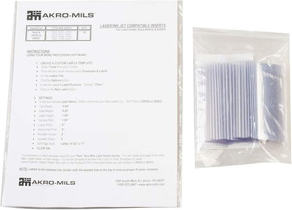 Akro-Mils 29302 Clear Protective Plastic Label Holder and Labels - Image 3