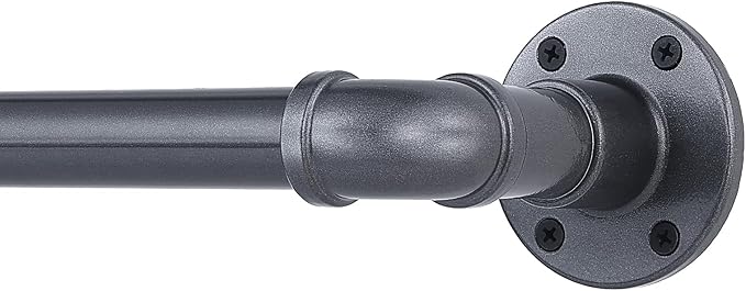 Industrial Curtain Rod Set by YAJUXIU