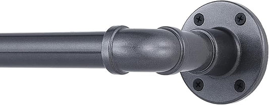 Industrial Gunash Curtain Rod, 30-168 Inch, Outdoor Rustic Room Divider by YAJUXIU