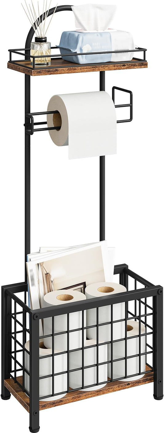 Toilet Paper Holder Stand, Freestanding Toilet Paper Holder by Choezon