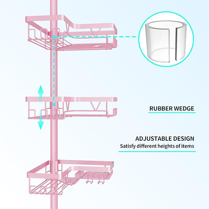 DAOYA Corner Shower Caddy Tension Pole - Image 2