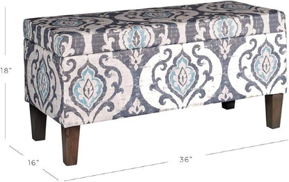 HomePop 36" Storage Ottoman Bench - Image 3