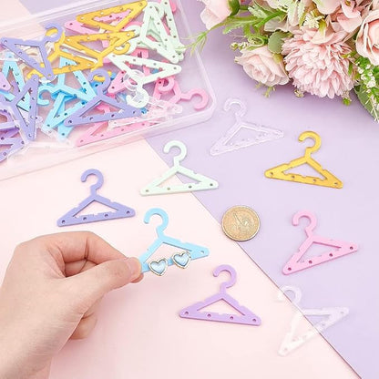 PH PandaHall 42pcs Clothes Hanger Earring Holder Necklace Mini Hanger Rack - Image 5