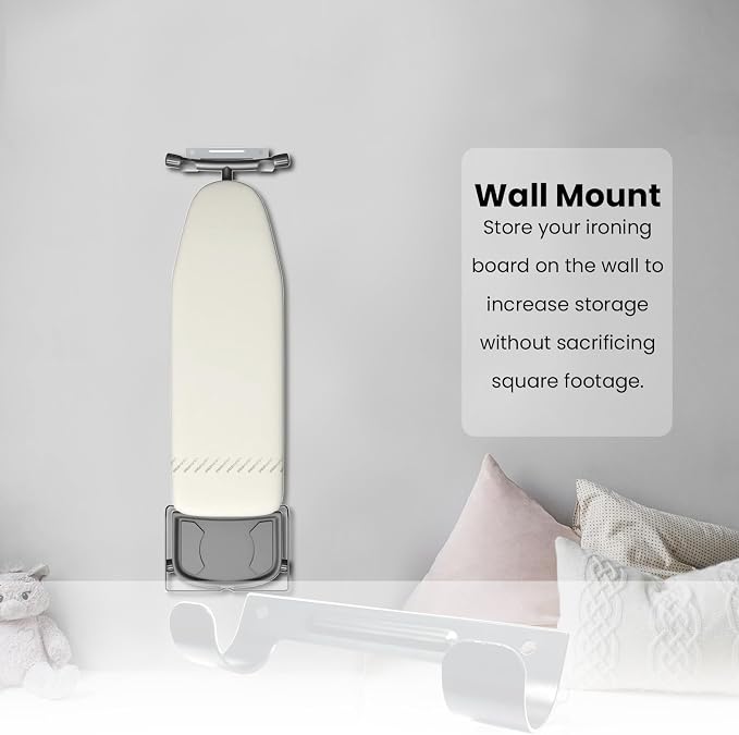 Ironing Board Hanger Wall Mount Ironing Board Holder Organizer Wall Rack - Image 6