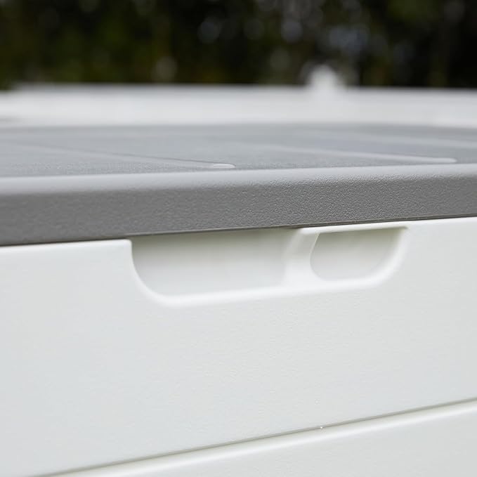 100 Gallon Plus Resin Deck Box, Waterproof Outdoor Storage Box - Image 6