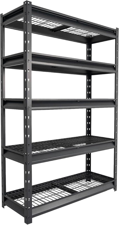 The Atlas 48" W Heavy Duty Garage Shelving Load 10000lbs, 5 Tier Metal Storage by Shuntong