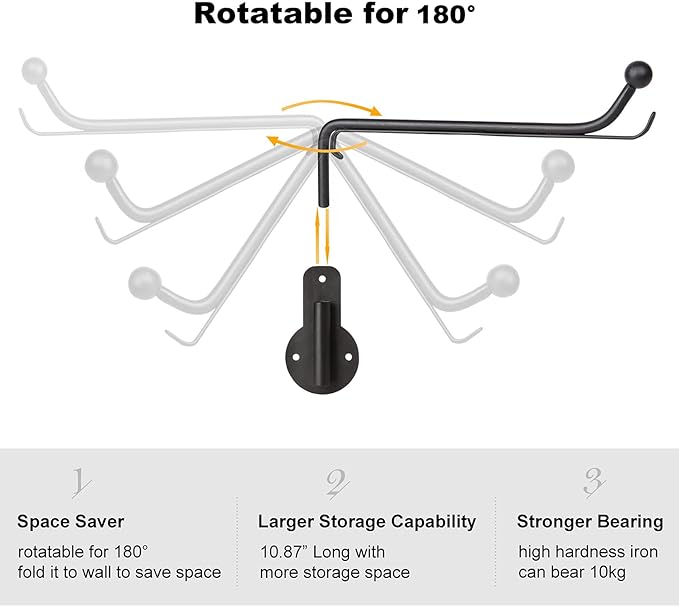 Mkono Wall Mounted Drying Rack Laundry Clothes Hanger - Image 3
