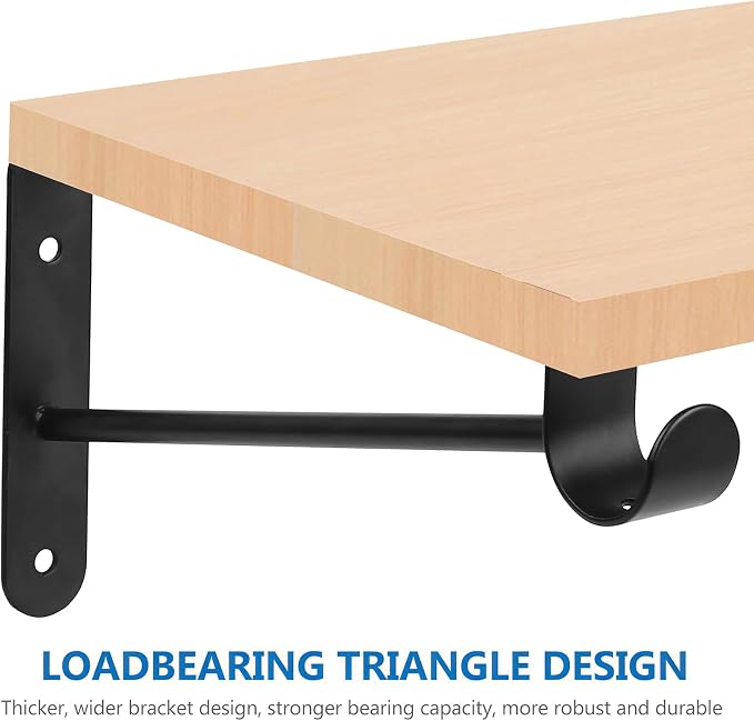 Shelf and Rod Brackets, Heavy Duty Closet Shelf Closet Bracket - Image 4