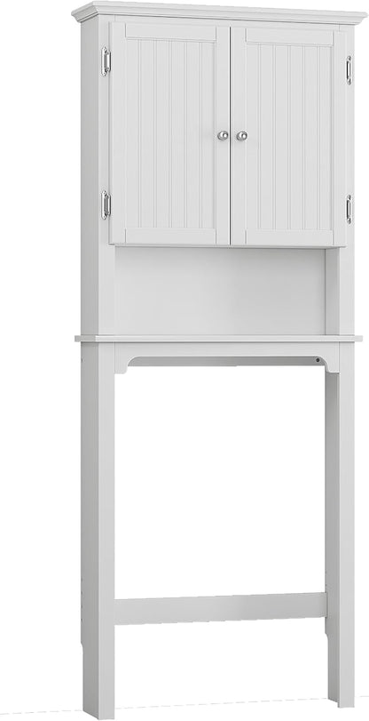 UTEX Over The Toilet Storage Cabinet, Adjustable Shelves, Anti-Tip Bracket - Image 8