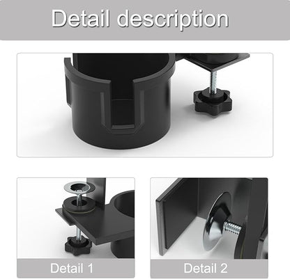 Upgraded 180 Degree Rotating Desk Clamp Organiser Cup Holder - Image 5