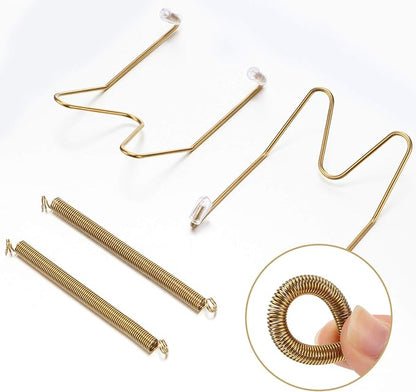 Hotop 12 Pieces Plate Hangers for Wall Stainless Steel Wire Invisible Heavy - Image 5