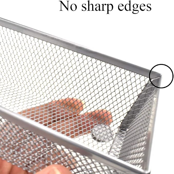 HAHIYO Stackable Mesh Tray Cup 6 x 3 x 2 inches Sturdy Container - Image 6