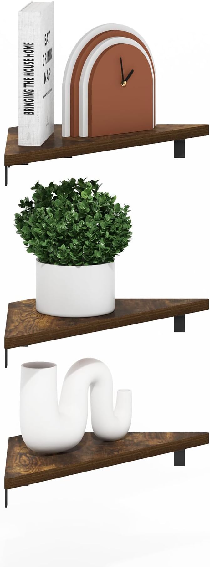 Furinno Rossi Triangle Floating Shelves - Image 4