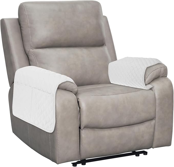 uxcell 2 PCS Armrest Covers, Couch Arm Cover Furniture Protect Slide Recliner by uxcell