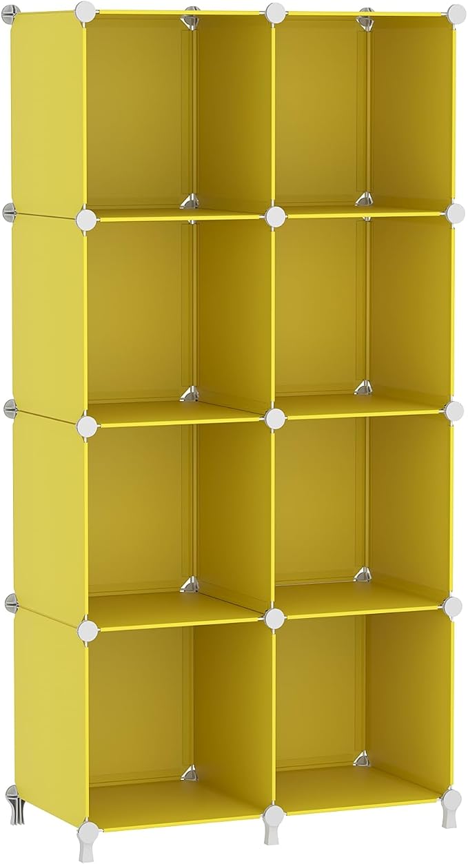 AWTATOS Cube Storage Organizer, 8 Cube Closet Organizers Stackable, DIY Plastic by AWTATOS