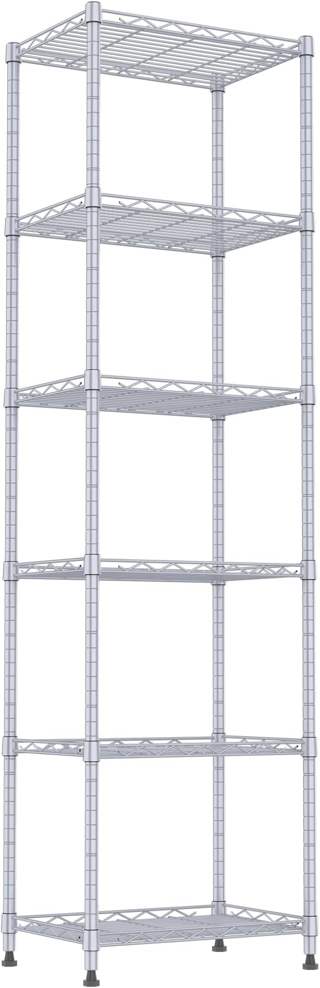 REGILLER 6 Wire Shelving Steel Storage Rack Adjustable Unit Shelves by REGILLER