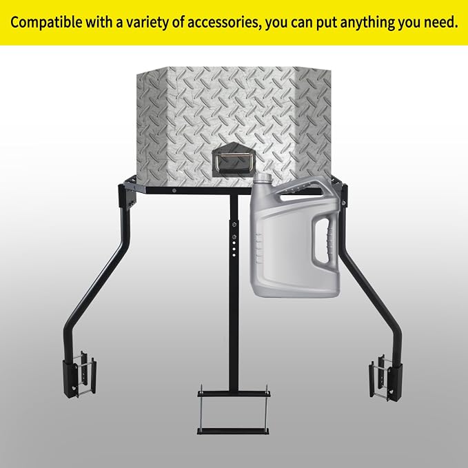 Trailer Tray RV Generator Mount, Front Mount Cargo Carrier & Storage Rack - Image 7
