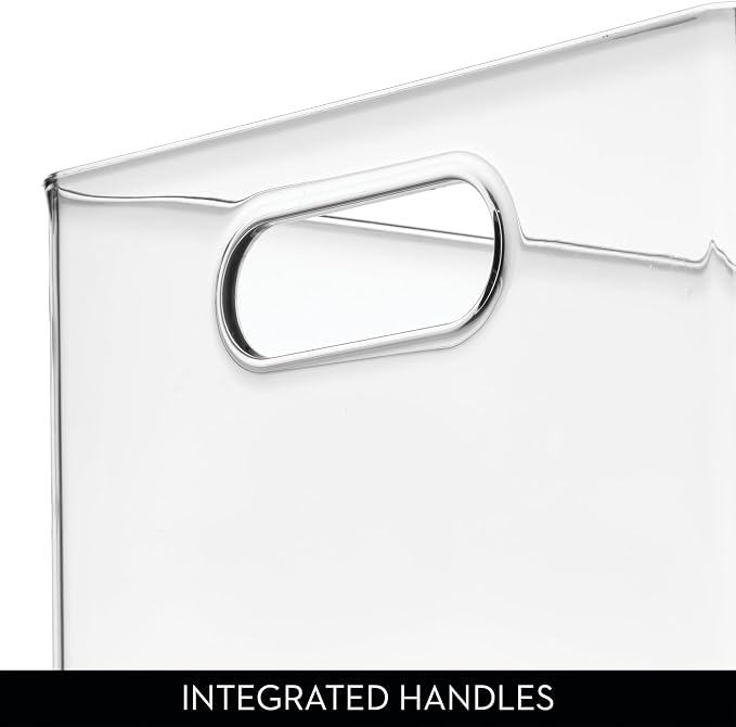 iDesign Stackable Clear Open Front Storage Bin, Easy Access Organizer - Image 8