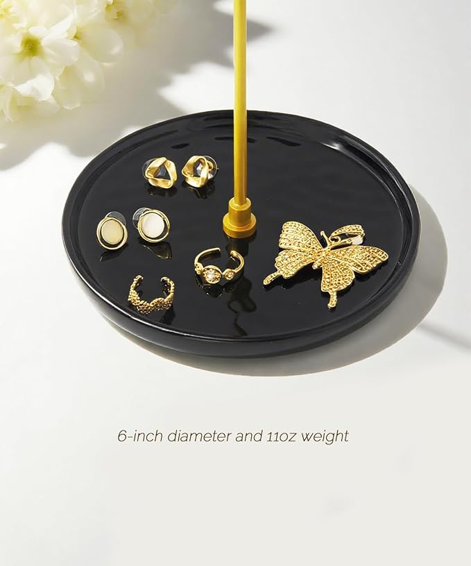 VROOMIUM Necklace Holder Stand - 6in Ceramic Base X 1ft Height - Image 3