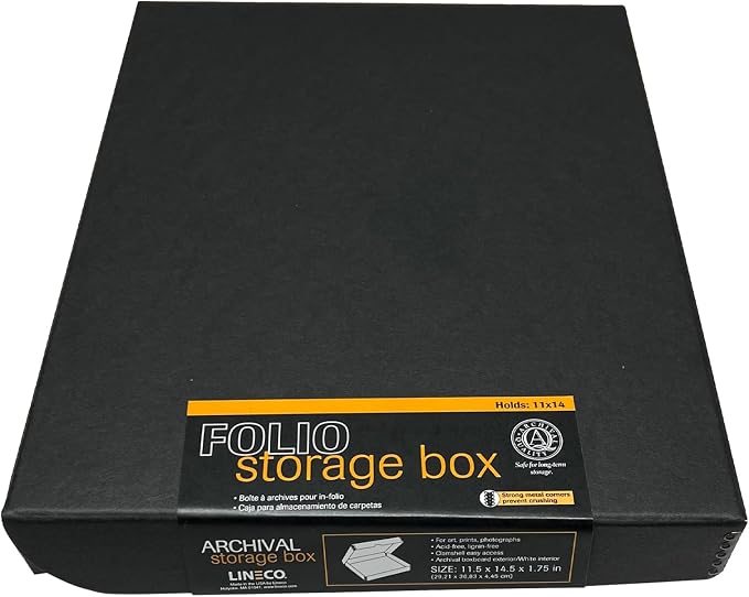 Lineco Clamshell Archival Storage Box, Organize and Store Photos Documents by Lineco