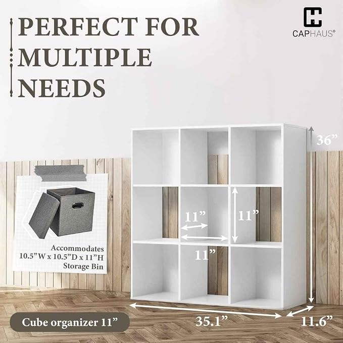 CAPHAUS Sturdy Room 11-Inch Cube Storage Organizer Shelf, - Image 3