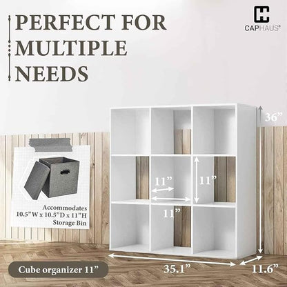 CAPHAUS Sturdy Room 11-Inch Cube Storage Organizer Shelf, - Image 3