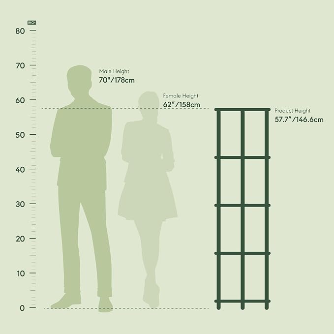 Furinno Turn-N-Tube Storage Shelves, 5-Tier Book Shelf, Corner Shelf, Toolless - Image 2