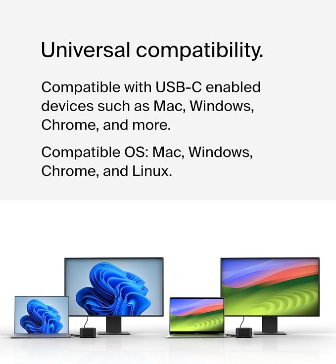 Belkin Connect USB-C 6-in-1 Core GaN Dock 130W, Gigabit Ethernet, & HDMI 4K - Image 6