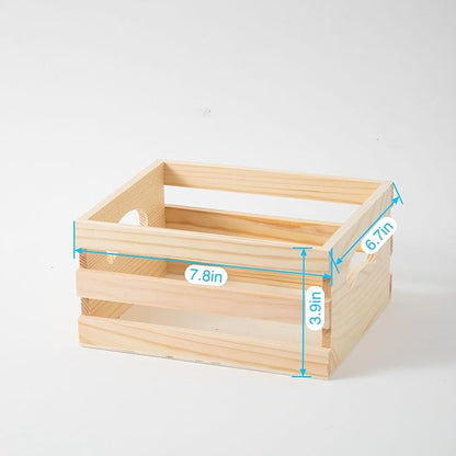 Set of 3 Rustic Wooden Nesting Crates - Image 3