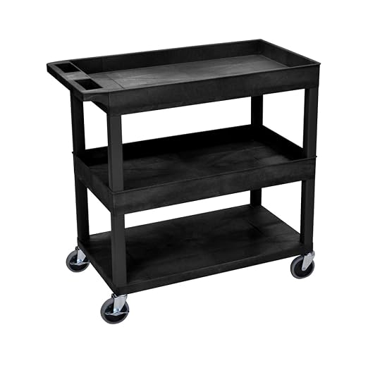 LUXOR EC112-B Multipurpose Utility Tub Cart by LuxorWorkspaces
