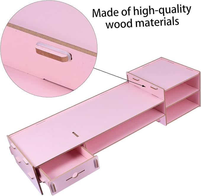 Angoily Creative Pink Monitor Riser Stand - Image 6