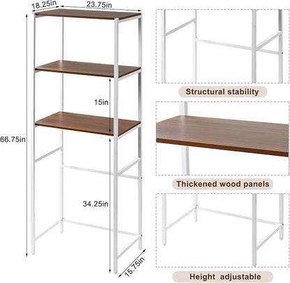 Colingmill 3 Tier White Mini Fridge Stand - Image 3