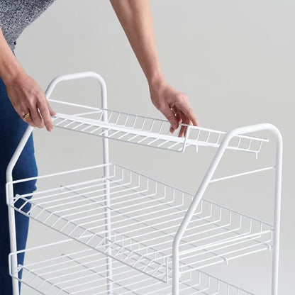 Rubbermaid 4-Tier Wire Shoe Rack, Simple Assemble, Storage Shelf - Image 8