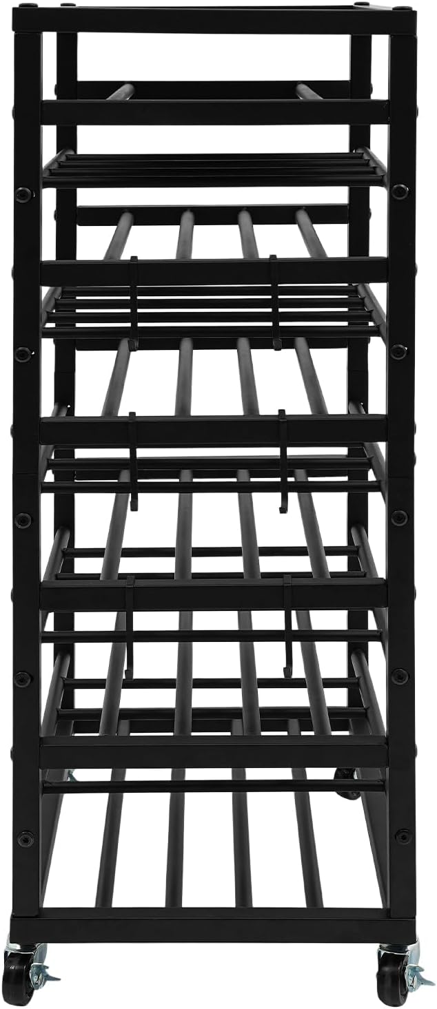 5-Tier Spray Paint Rack Organizer, Rolling Spray Bottle Holder - Image 4