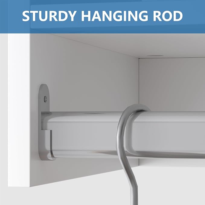 Medium Double Hanging Closet Unit, Modular Closet System, Wood Closet System - Image 6