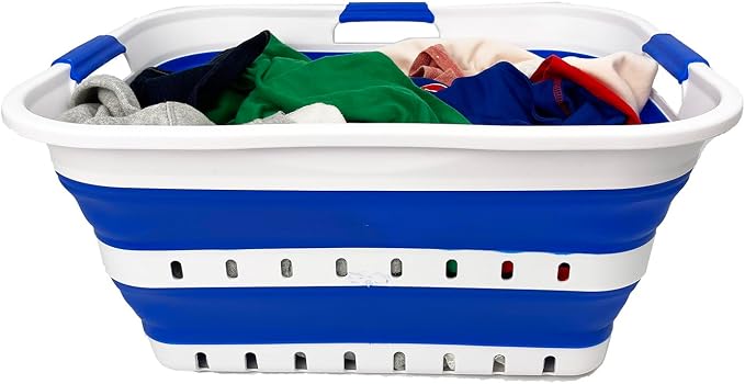 SAMMART 42L Collapsible Plastic Laundry Basket - Image 5