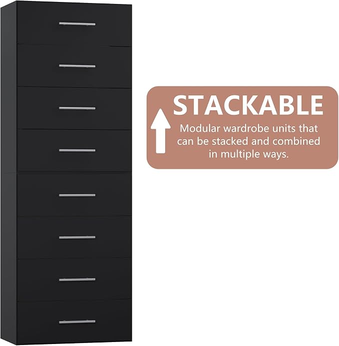 4-Drawer Stackable Storage Organizer Unit - Image 5